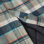 Dubinik® Men’s Overshirt Shacket – Cozy Warm-Lined Plaid Flannel, Lightweight Casual Button-Down Long Sleeve Jacket #0181012