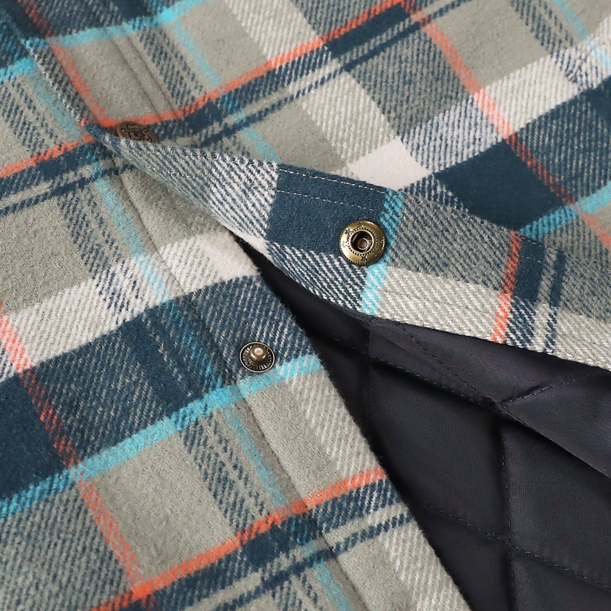 Dubinik® Men’s Overshirt Shacket – Cozy Warm-Lined Plaid Flannel, Lightweight Casual Button-Down Long Sleeve Jacket #0181012