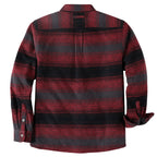 Dubinik® Men’s Overshirt Shacket – Cozy Warm-Lined Plaid Flannel, Lightweight Casual Button-Down Long Sleeve Jacket  #0181007