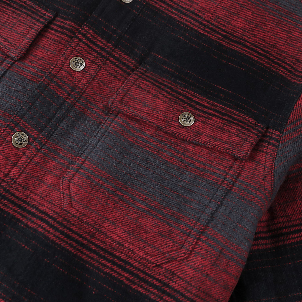 Dubinik® Men’s Overshirt Shacket – Cozy Warm-Lined Plaid Flannel, Lightweight Casual Button-Down Long Sleeve Jacket  #0181007