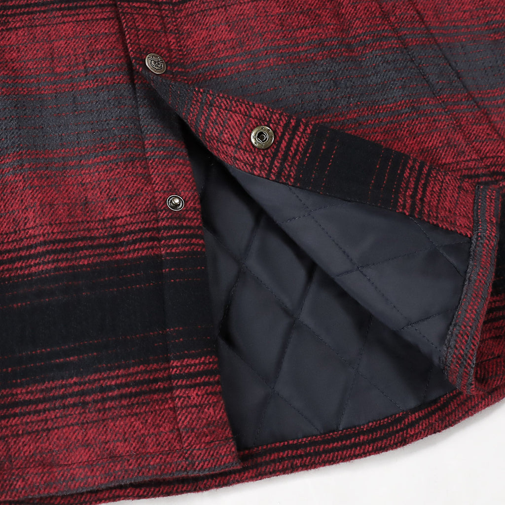 Dubinik® Men’s Overshirt Shacket – Cozy Warm-Lined Plaid Flannel, Lightweight Casual Button-Down Long Sleeve Jacket  #0181007