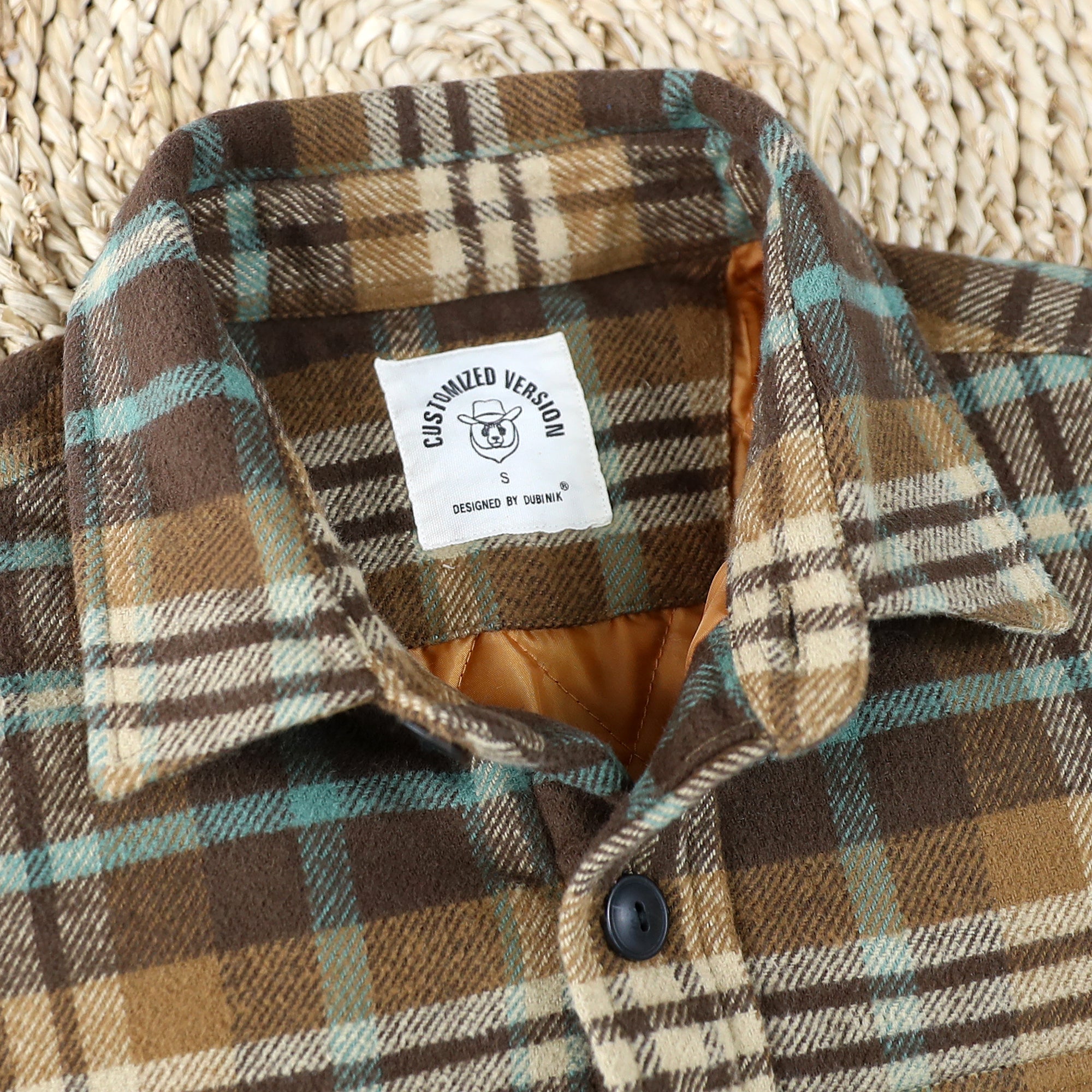 Dubinik® Mens Shacket Flannel Warm Lined Coats Lightweight Jacket Casual Plaid Flannel Shirt For Men Long Sleeve Button Down#0182008