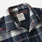 Dubinik® Mens Shacket Flannel Warm Lined Coats Lightweight Jacket Casual Plaid Flannel Shirt For Men Long Sleeve Button Down#0182004