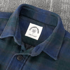 Dubinik® Mens Shacket Flannel Warm Lined Coats Lightweight Jacket Casual Plaid Flannel Shirt For Men Long Sleeve Button Down#0182012