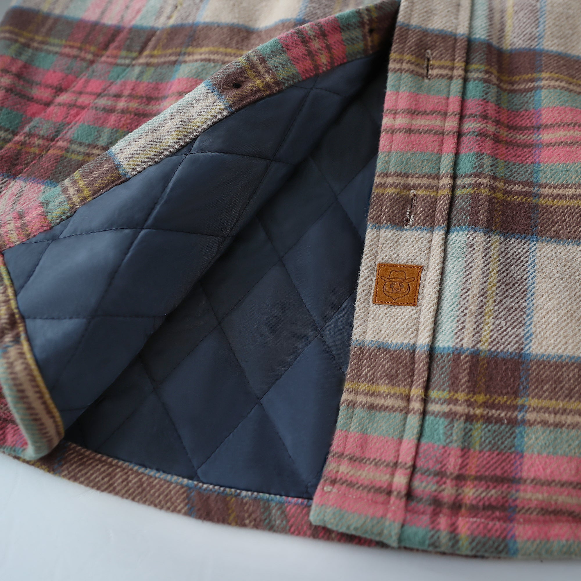 Dubinik® Mens Shacket Flannel Warm Lined Coats Lightweight Jacket Casual Plaid Flannel Shirt For Men Long Sleeve Button Down#0182010