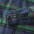 Dubinik® Mens Shacket Flannel Warm Lined Coats Lightweight Jacket Casual Green Plaid Flannel Shirt For Men Long Sleeve Button Down#0182016