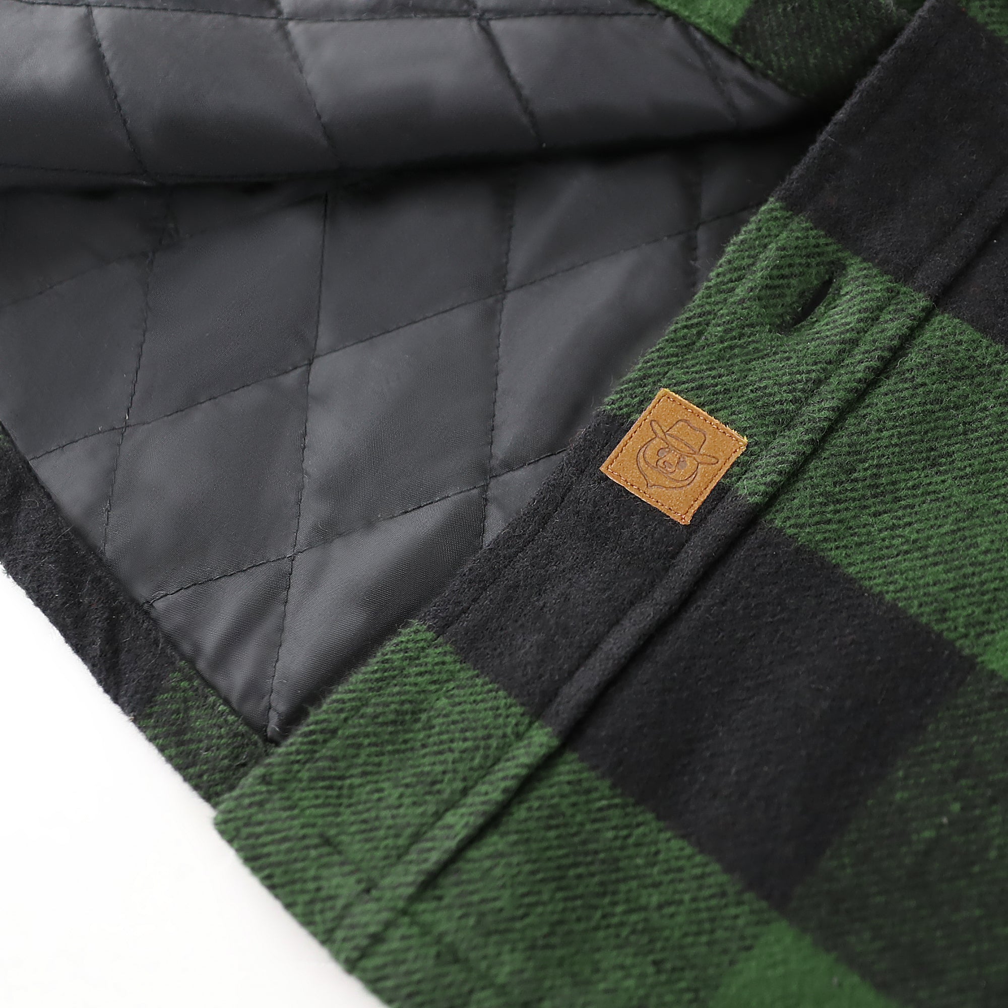 Dubinik® Mens Shacket Flannel Warm Lined Coats Lightweight Jacket Casual Green Plaid Flannel Shirt For Men Long Sleeve Button Down#0182017