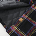 Dubinik® Mens Shacket Flannel Warm Lined Coats Lightweight Jacket Casual Plaid Flannel Shirt For Men Long Sleeve Button Down#0182007