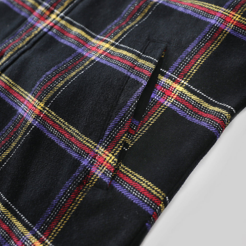 Dubinik® Mens Shacket Flannel Warm Lined Coats Lightweight Jacket Casual Plaid Flannel Shirt For Men Long Sleeve Button Down#0182007