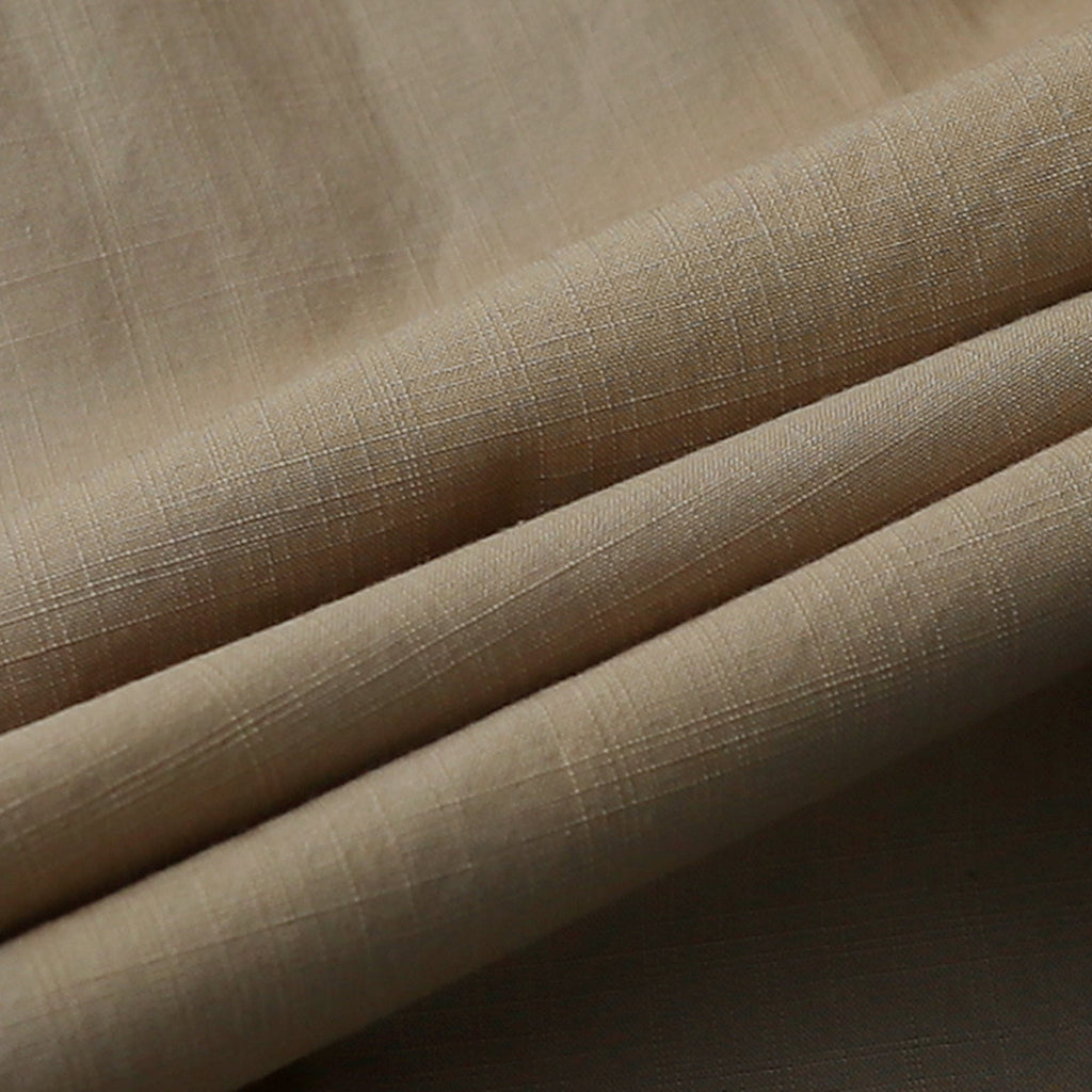 Dubinik® Khaki Chambray Long Sleeve Button-Front Closure Pocket Cotton Workshirt#58010