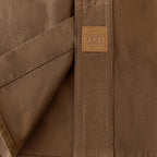 Dubinik® Dark Brown Chambray Long Sleeve Button-Front Closure Pocket Cotton Workshirt#58011