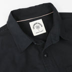 Dubinik® Black Chambray Long Sleeve Button-Front Closure Pocket Cotton Workshirt#58013