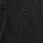 Dubinik® Black Chambray Long Sleeve Button-Front Closure Pocket Cotton Workshirt#58013