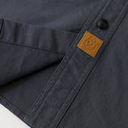 Dubinik® Dark Gray Chambray Long Sleeve Button-Front Closure Pocket Cotton Workshirt#58016