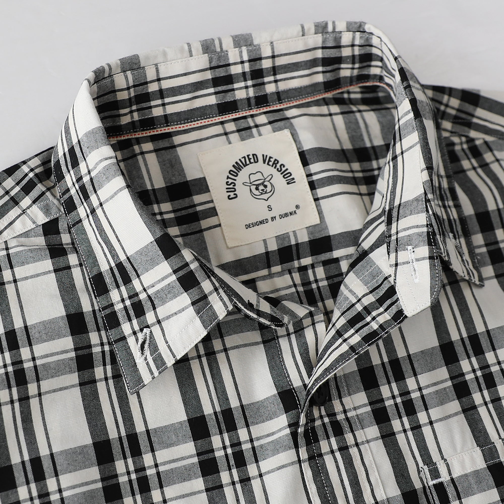 Dubinik® Mens Long Sleeve Button Down Shirts Casual Plaid Shirt with Practical Double Pockets Comfortable and Soft#0050009