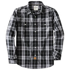 Dubinik® Mens Long Sleeve Button Down Shirts Casual Plaid Shirt with Practical Double Pockets Comfortable and Soft#0050006
