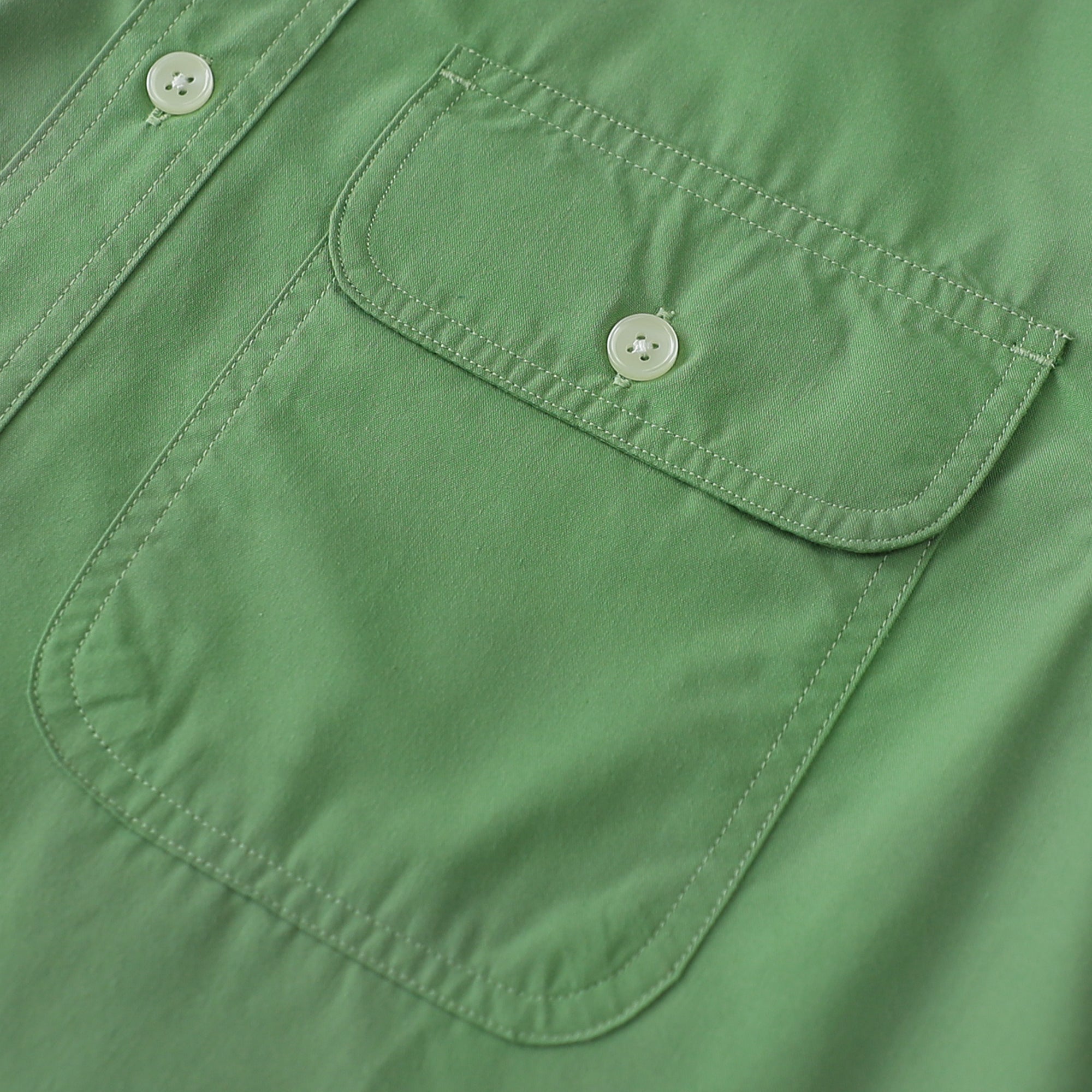 Dubinik® Mens Long Sleeve Button Down Solid Light Green Shirts Casual Plaid Shirt with Practical Double Pockets Comfortable and Soft#0050031