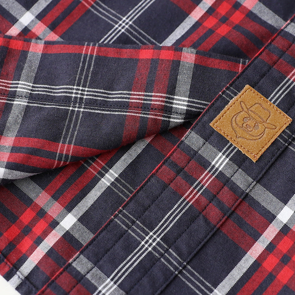 Dubinik® Mens Long Sleeve Button Down Shirts Casual Plaid Shirt with Practical Double Pockets Comfortable and Soft#0050007