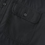 Dubinik® Mens Long Sleeve Button Down Solid Black Shirts Casual Plaid Shirt with Practical Double Pockets Comfortable and Soft#0050028