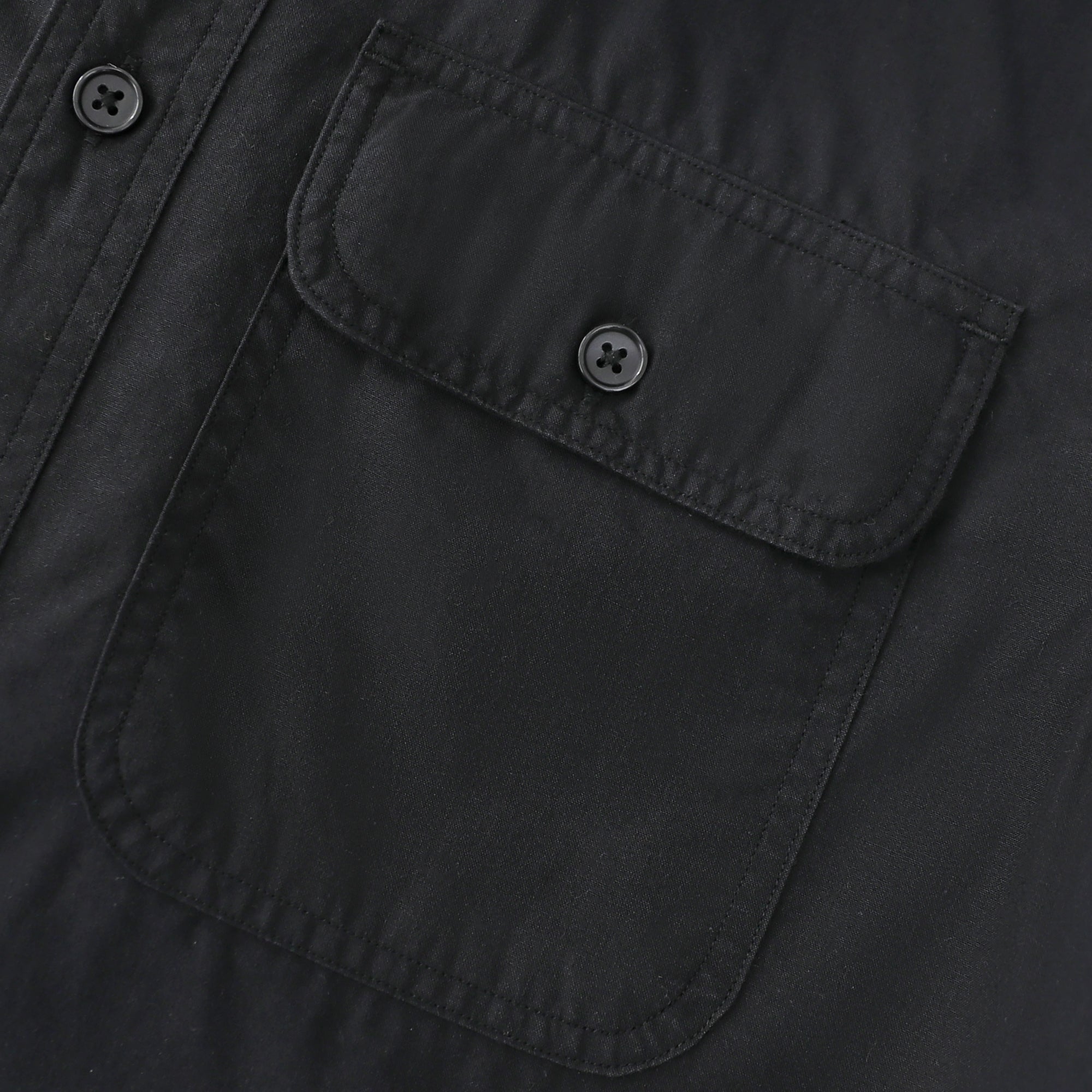 Dubinik® Mens Long Sleeve Button Down Solid Black Shirts Casual Plaid Shirt with Practical Double Pockets Comfortable and Soft#0050028