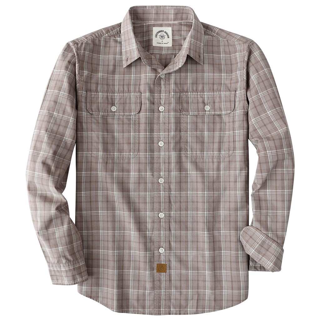 Dubinik® Mens Long Sleeve Button Down Shirts Casual Plaid Shirt with Practical Double Pockets Comfortable and Soft#0050016
