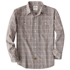 Dubinik® Mens Long Sleeve Button Down Shirts Casual Plaid Shirt with Practical Double Pockets Comfortable and Soft#0050016