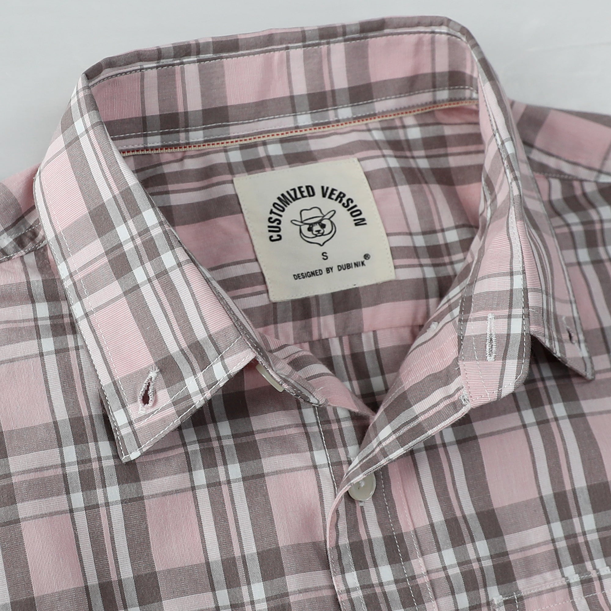 Dubinik® Mens Long Sleeve Button Down Shirts Casual Plaid Shirt with Practical Double Pockets Comfortable and Soft#0050018