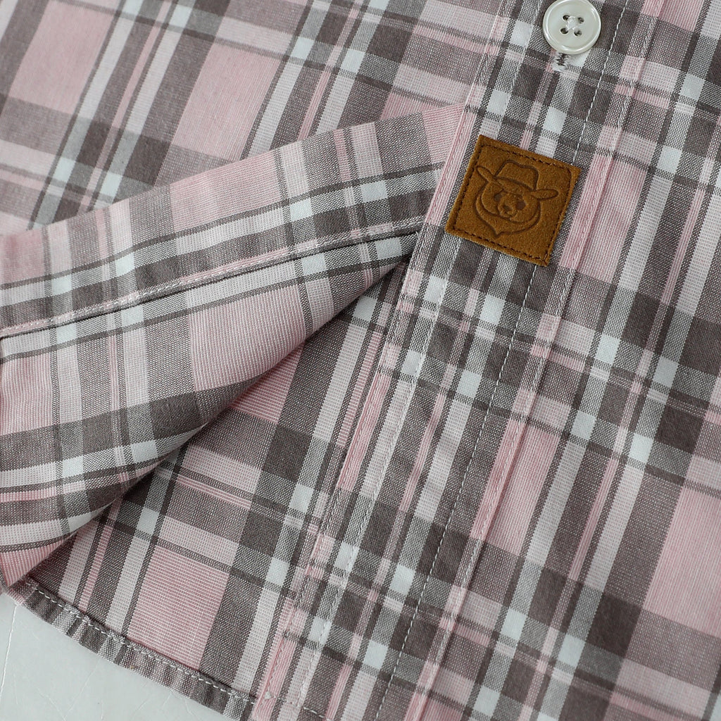 Dubinik® Mens Long Sleeve Button Down Shirts Casual Plaid Shirt with Practical Double Pockets Comfortable and Soft#0050018