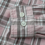 Dubinik® Mens Long Sleeve Button Down Shirts Casual Plaid Shirt with Practical Double Pockets Comfortable and Soft#0050018