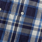 Dubinik® Mens Long Sleeve Button Down Shirts Casual Plaid Shirt with Practical Double Pockets Comfortable and Soft#0050003