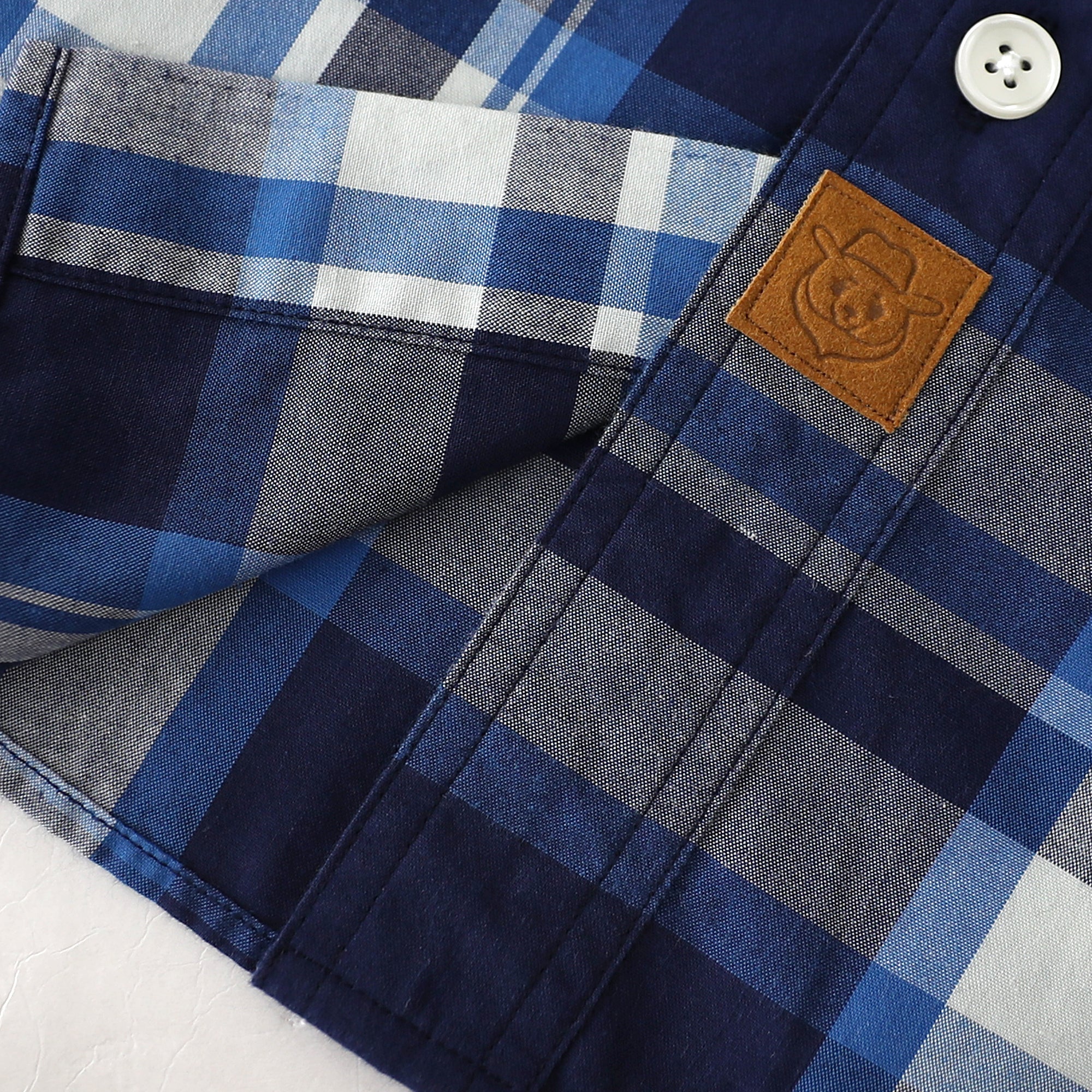 Dubinik® Mens Long Sleeve Button Down Shirts Casual Plaid Shirt with Practical Double Pockets Comfortable and Soft#0050003