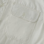 Dubinik® Mens Long Sleeve Button Down Solid Beige Shirts Casual Plaid Shirt with Practical Double Pockets Comfortable and Soft#0050032