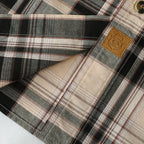 Dubinik® Mens Long Sleeve Button Down Shirts Casual Plaid Shirt with Practical Double Pockets Comfortable and Soft#0050004