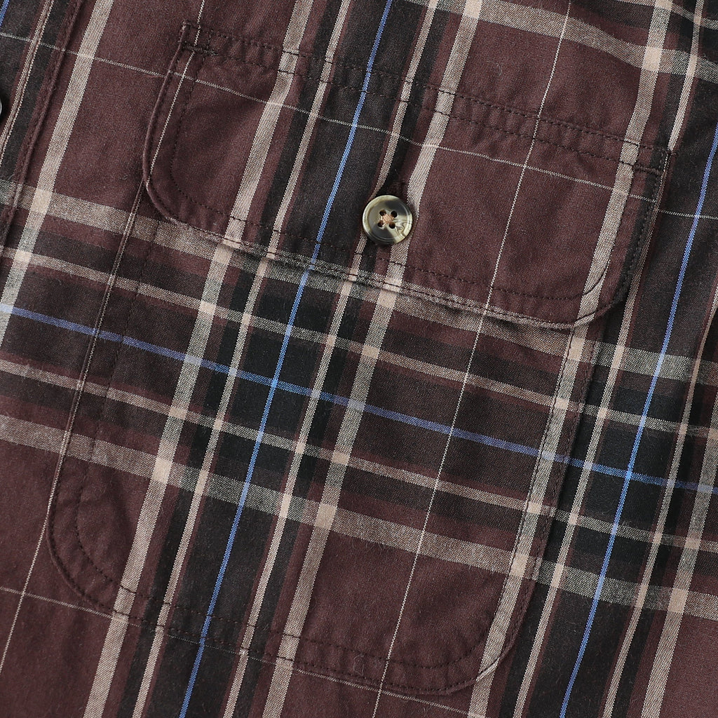 Dubinik® Mens Long Sleeve Button Down Shirts Casual Plaid Shirt with Practical Double Pockets Comfortable and Soft#0050012