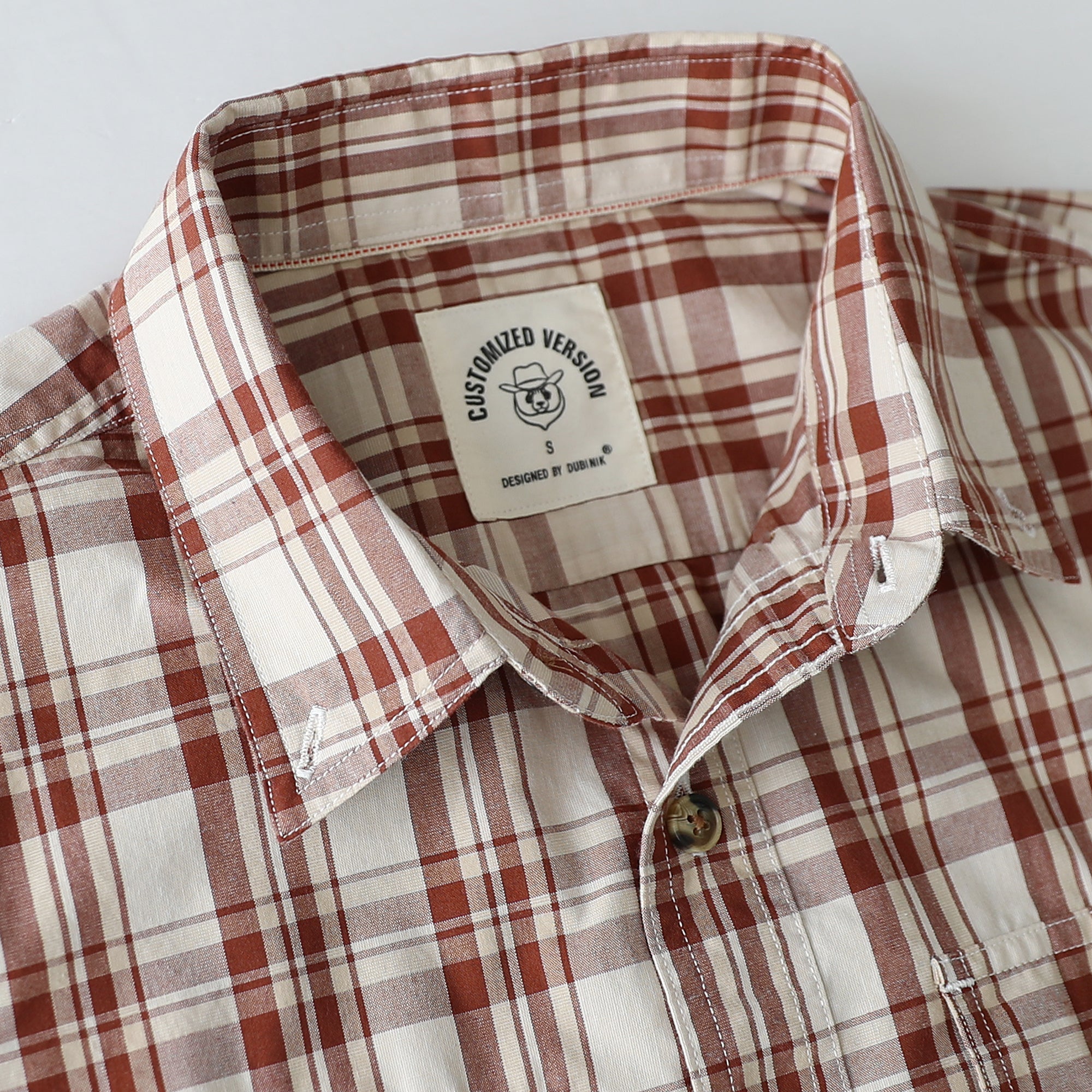 Dubinik® Mens Long Sleeve Button Down Shirts Casual Plaid Shirt with Practical Double Pockets Comfortable and Soft#0050013