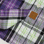 Dubinik® Mens Long Sleeve Button Down Shirts Casual Plaid Shirt with Practical Double Pockets Comfortable and Soft#0050002