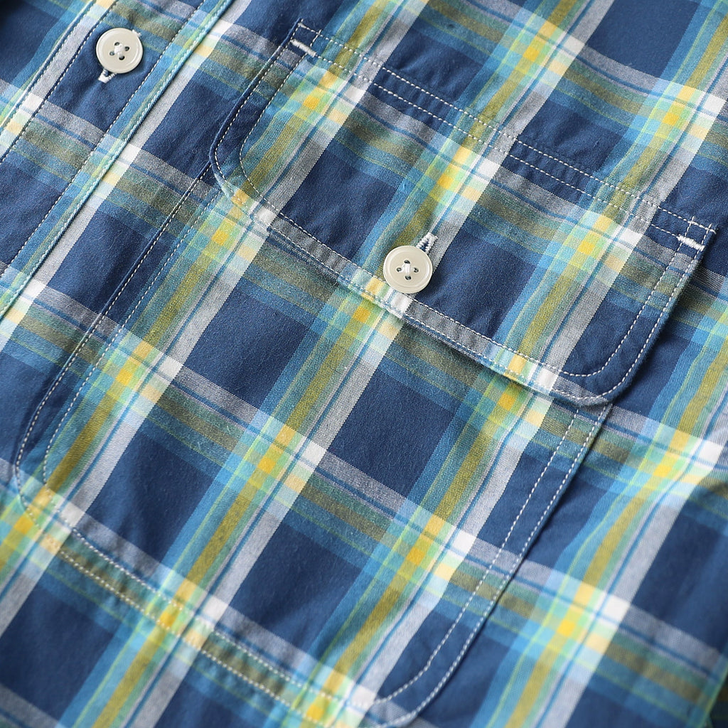 Dubinik® Mens Long Sleeve Button Down Shirts Casual Plaid Shirt with Practical Double Pockets Comfortable and Soft#0050017