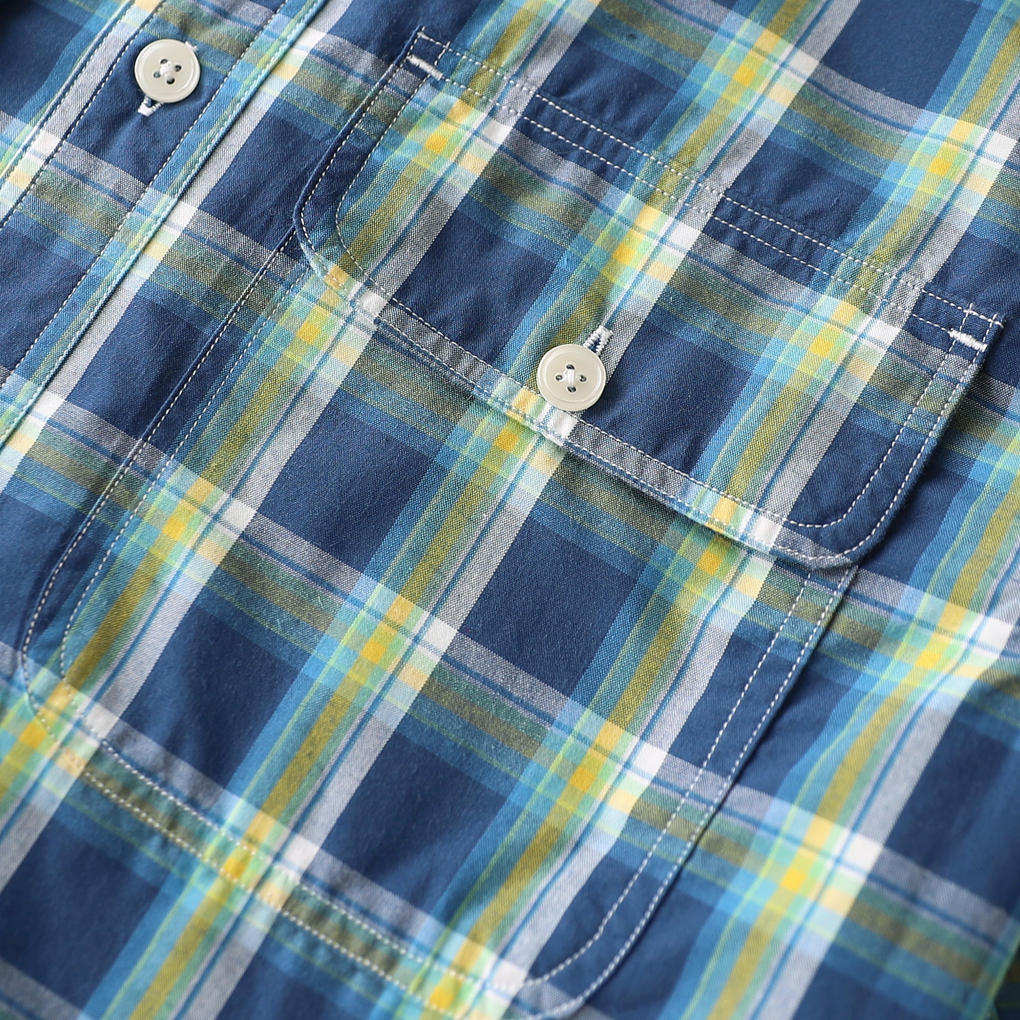 Dubinik® Mens Long Sleeve Button Down Shirts Casual Plaid Shirt with Practical Double Pockets Comfortable and Soft#0050017