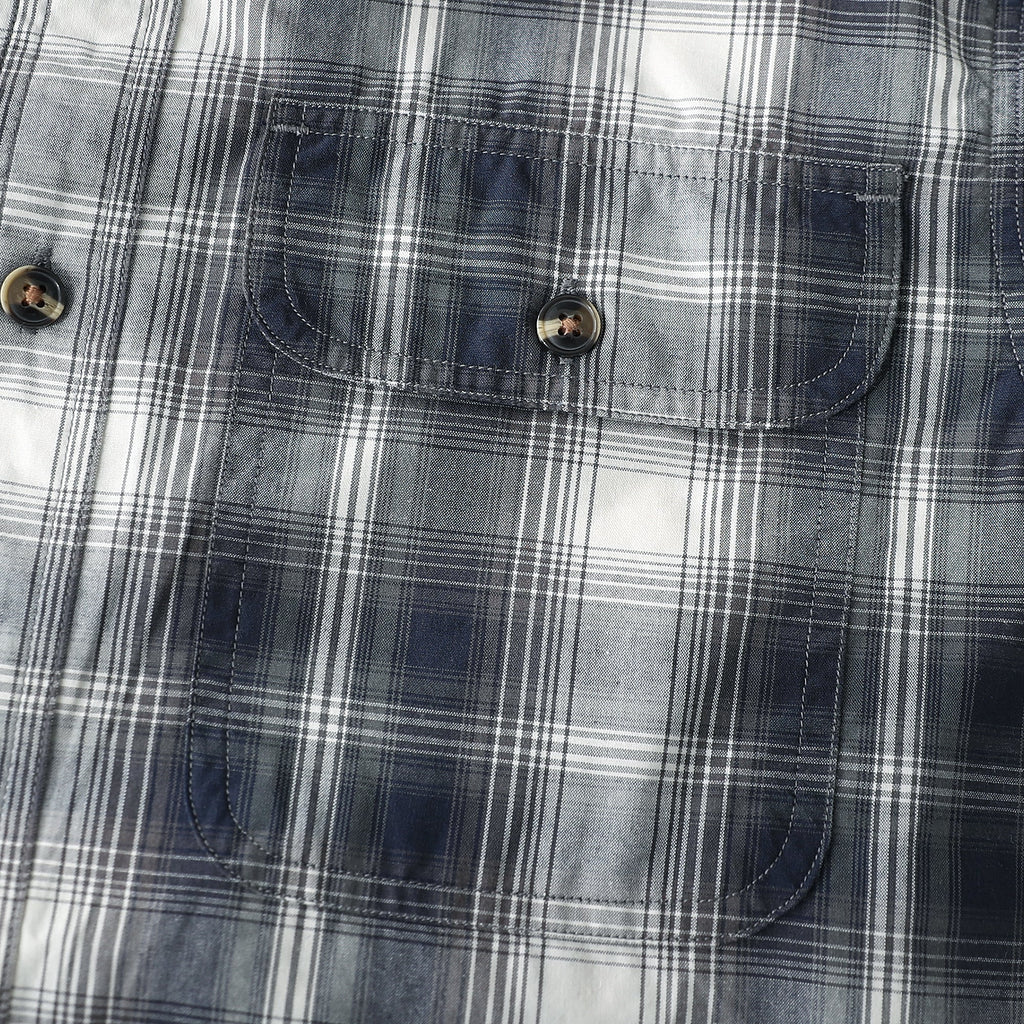 Dubinik® Mens Long Sleeve Button Down Shirts Casual Plaid Shirt with Practical Double Pockets Comfortable and Soft#0050019