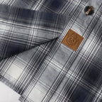 Dubinik® Mens Long Sleeve Button Down Shirts Casual Plaid Shirt with Practical Double Pockets Comfortable and Soft#0050019