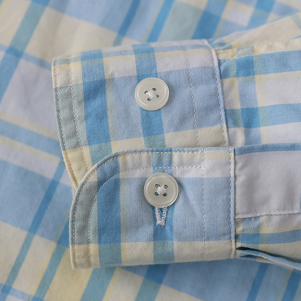 Dubinik® Mens Long Sleeve Button Down Shirts Casual Plaid Shirt with Practical Double Pockets Comfortable and Soft#0050022