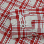 Dubinik® Mens Long Sleeve Button Down Shirts Casual Plaid Shirt with Practical Double Pockets Comfortable and Soft#0050005