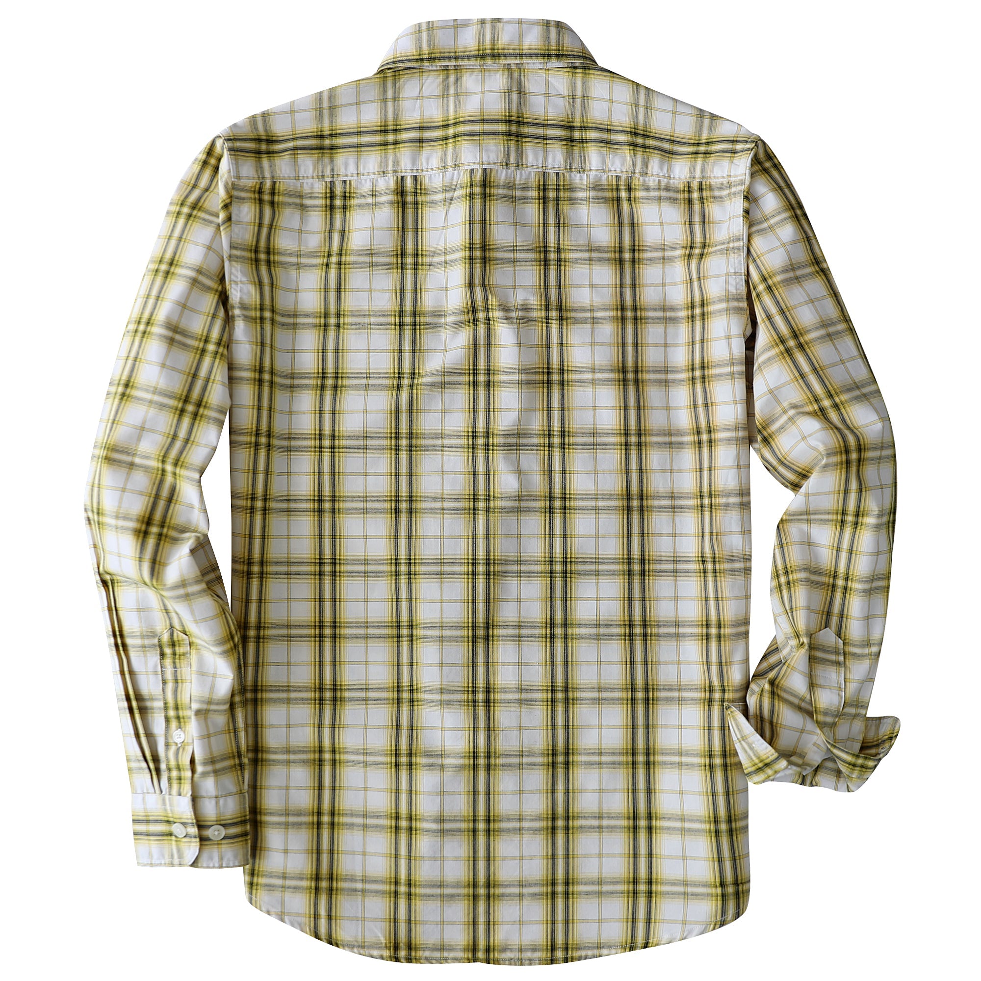 Dubinik® Mens Long Sleeve Button Down Shirts Casual Plaid Shirt with Practical Double Pockets Comfortable and Soft#0050010