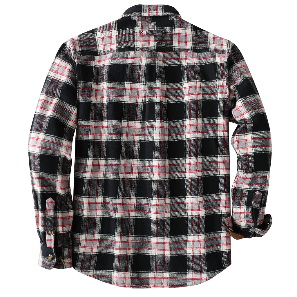 Dubinik® 13oz Ultra Heavyweight Mens Flannel Shirts Long Sleeve Casual Button Down Pocket Soft Warm Cotton Shirt#84004