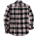 Dubinik® 13oz Ultra Heavyweight Mens Flannel Shirts Long Sleeve Casual Button Down Pocket Soft Warm Cotton Shirt#84004