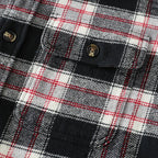 Dubinik® 13oz Ultra Heavyweight Mens Flannel Shirts Long Sleeve Casual Button Down Pocket Soft Warm Cotton Shirt#84004