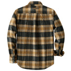 Dubinik® 13oz Ultra Heavyweight Mens Flannel Shirts Long Sleeve Casual Button Down Pocket Soft Warm Cotton Shirt#84007