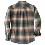Dubinik® 13oz Ultra Heavyweight Mens Flannel Shirts Long Sleeve Casual Button Down Pocket Soft Warm Cotton Shirt#84005