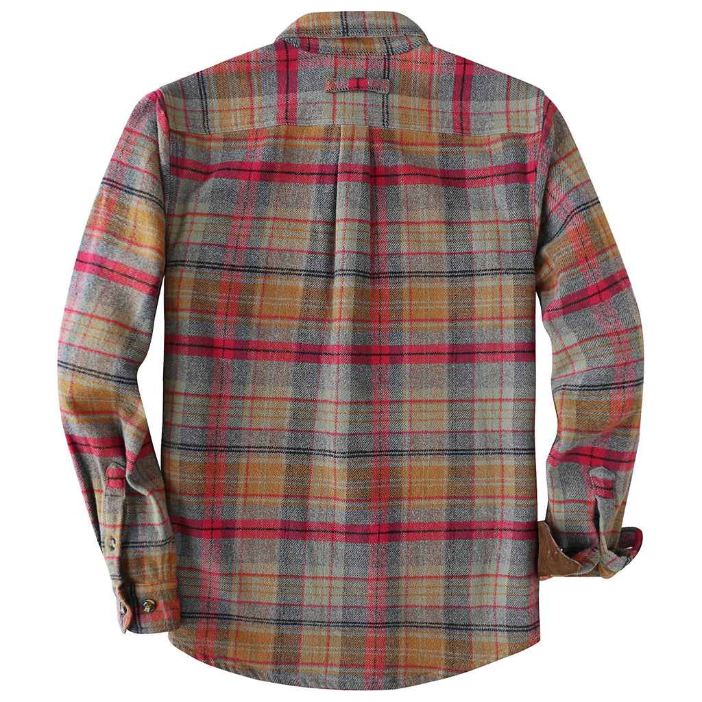Dubinik® 13oz Ultra Heavyweight Mens Flannel Shirts Long Sleeve Casual Button Down Pocket Soft Warm Cotton Shirt#84002