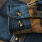 Dubinik® 13oz Ultra Heavyweight Mens Flannel Shirts Long Sleeve Casual Button Down Pocket Soft Warm Cotton Shirt#84003